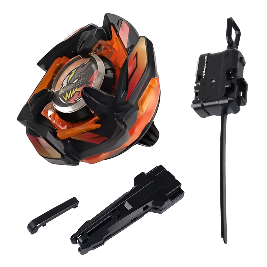 Compatible x Série Set, Gyroscope en Alliage + Transmetteur à Ruban Métrique avec Poignée, Jouet de Combat Multijoueur, Pour les Fêtes, les Jeux en Famille