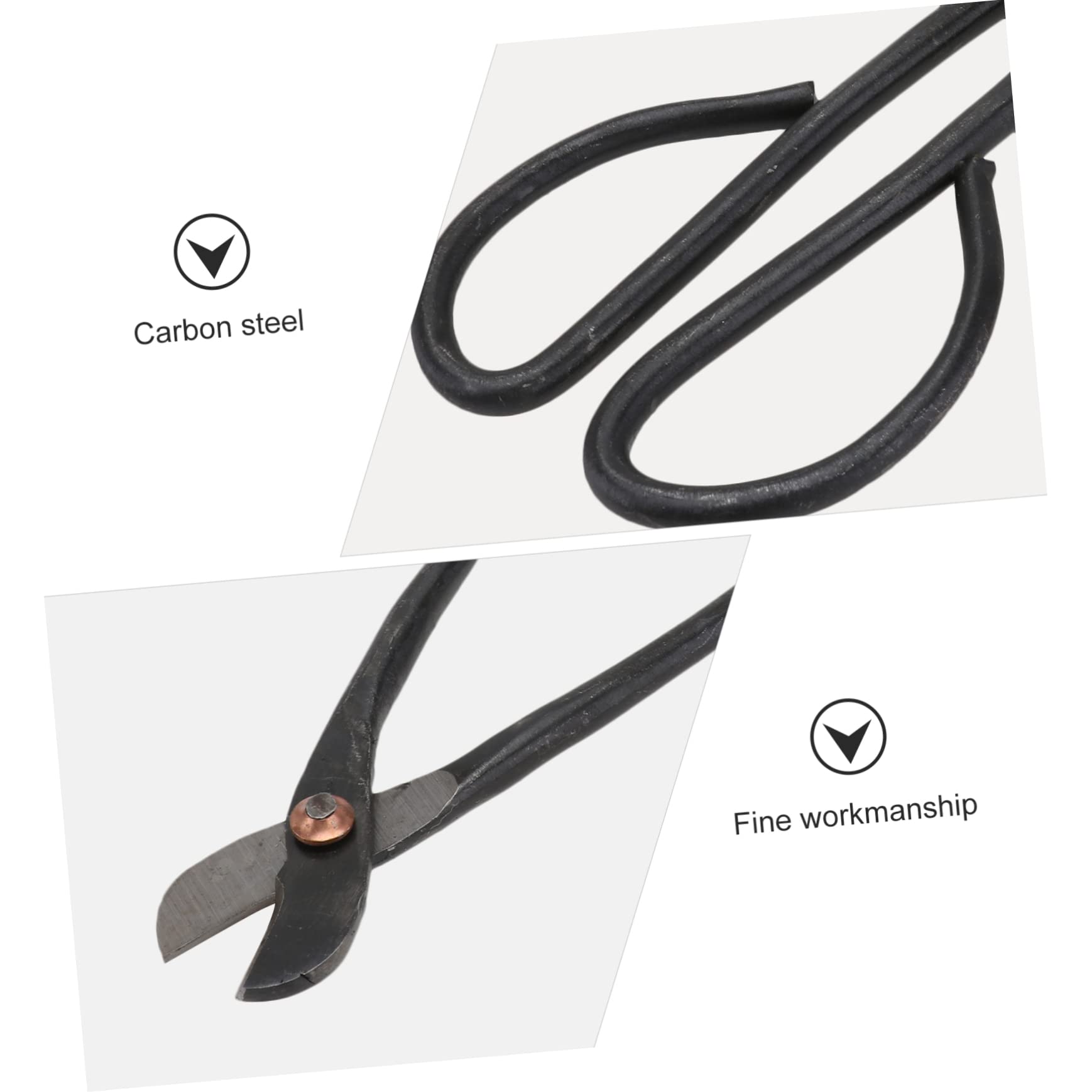 Forbici da Potatura per Giardinaggio Set 1 Pezzo in Acciaio | Nero, Borsa Inclusa, per Potatura Piante, Struttura Resistente Deformazione e Rottura