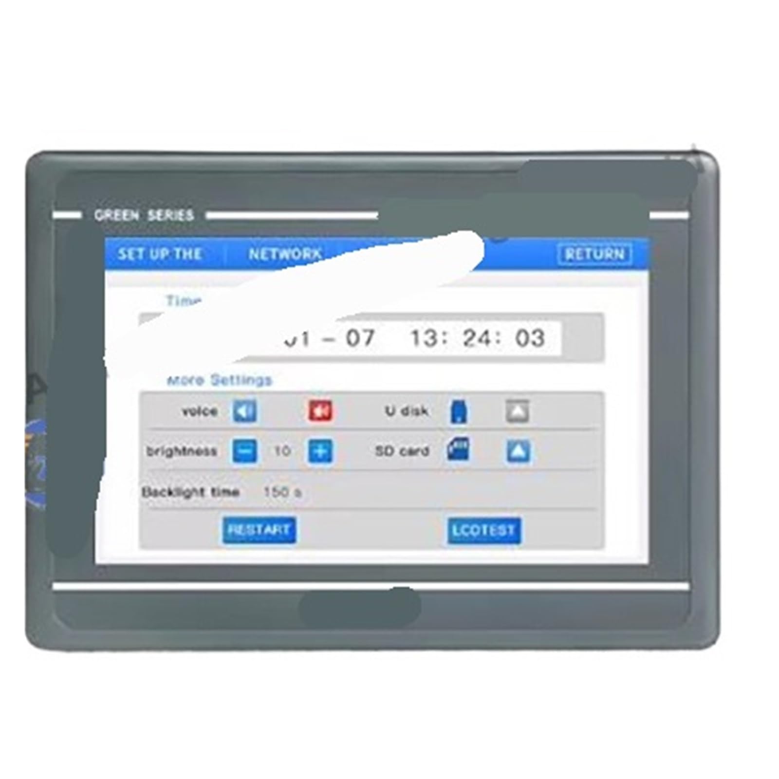 OSHZIKJII GL100 GL100E HMI Touch Screen 10 inch Ethernet USB Host Human Machine Interface 3 serial MT4532TE(GL100E(Ethernet))
