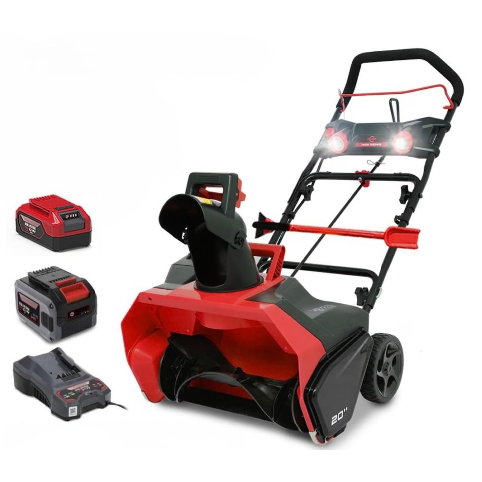 haige ハイガー 電動除雪機 SNE402 バッテリー２個付き Amazon.co.jp: HAIGE(ハイガー) 小型充電式電動除雪機 雪かき SNE402