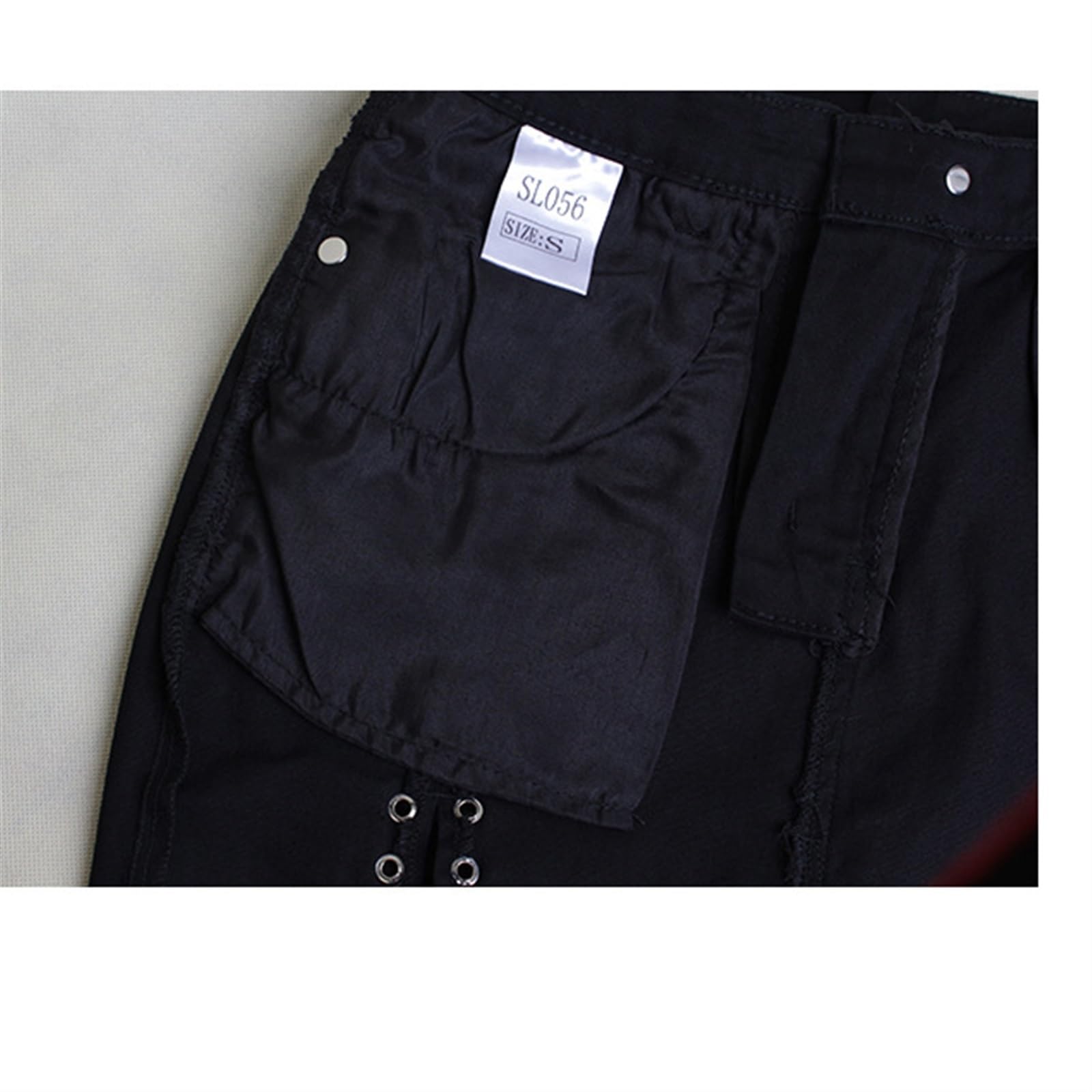 Falda Mujer Botón Mini Jeans Falda Falda Vaquera con Bolsillo Cintura Alta