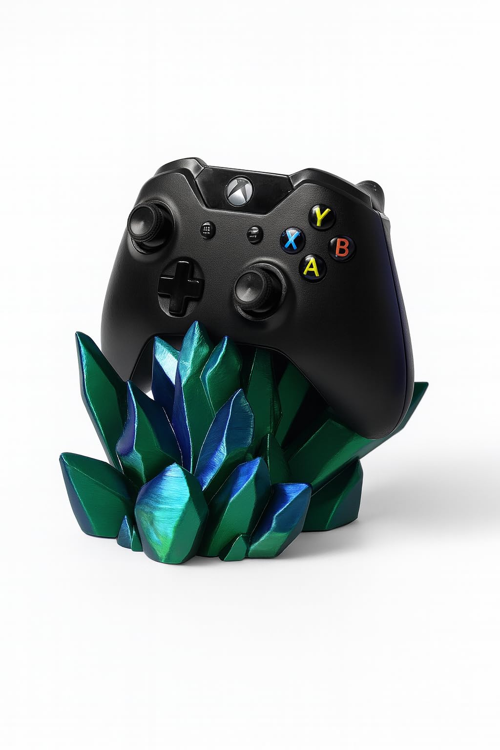Crystal Controller Stand for PS4, PS5, Xbox, Nintendo Switch for Gaming Room, Blue Green-image-23