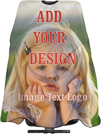 Custom Barber Cape Personalized Hair Cutting Capes with Adjustable Neckline Hairdresser Cape for Home Salon Barbershop