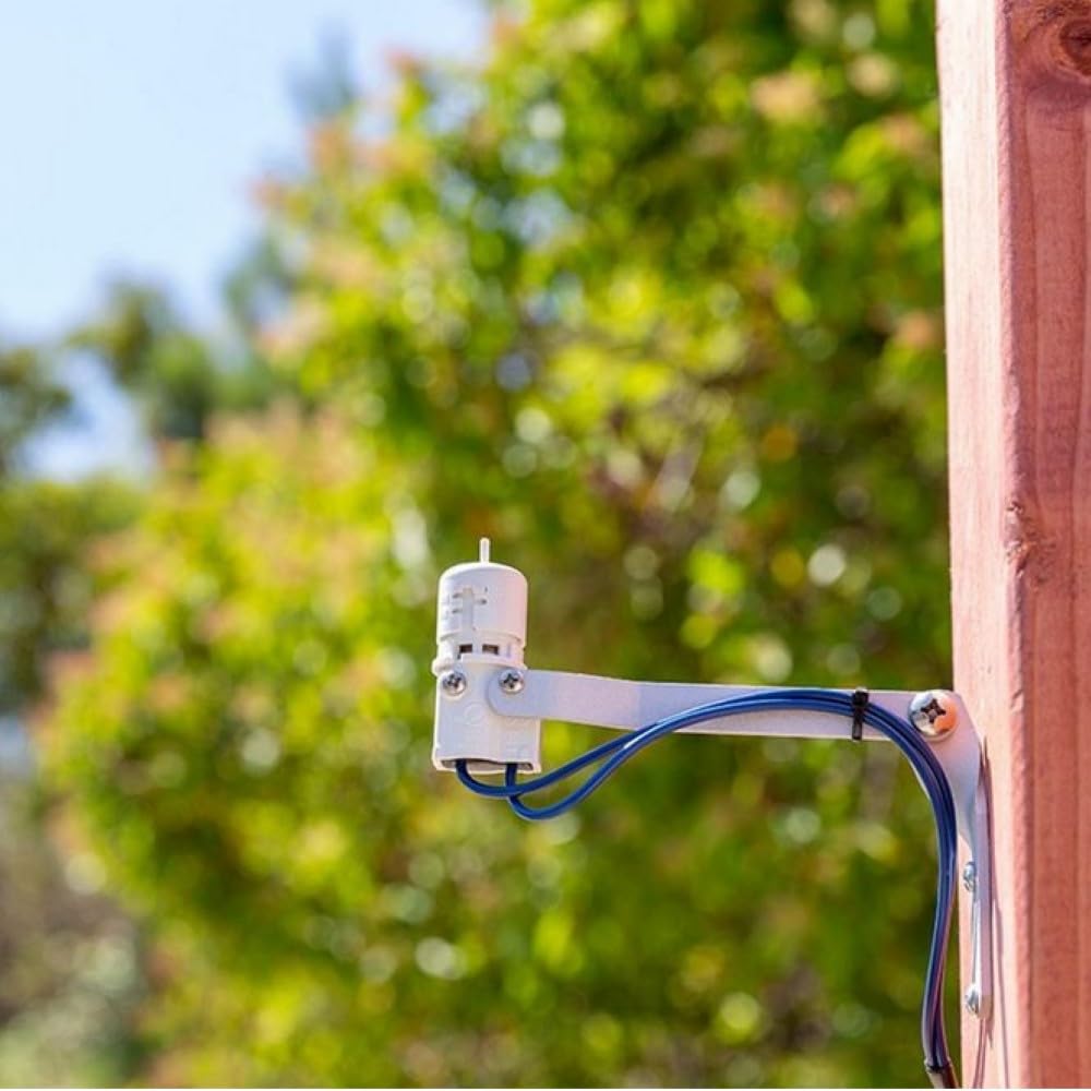 Hunter - Sensore di pioggia MINI-CLIK per impianti di irrigazione, cavo da 7,6 m, supporto in alluminio