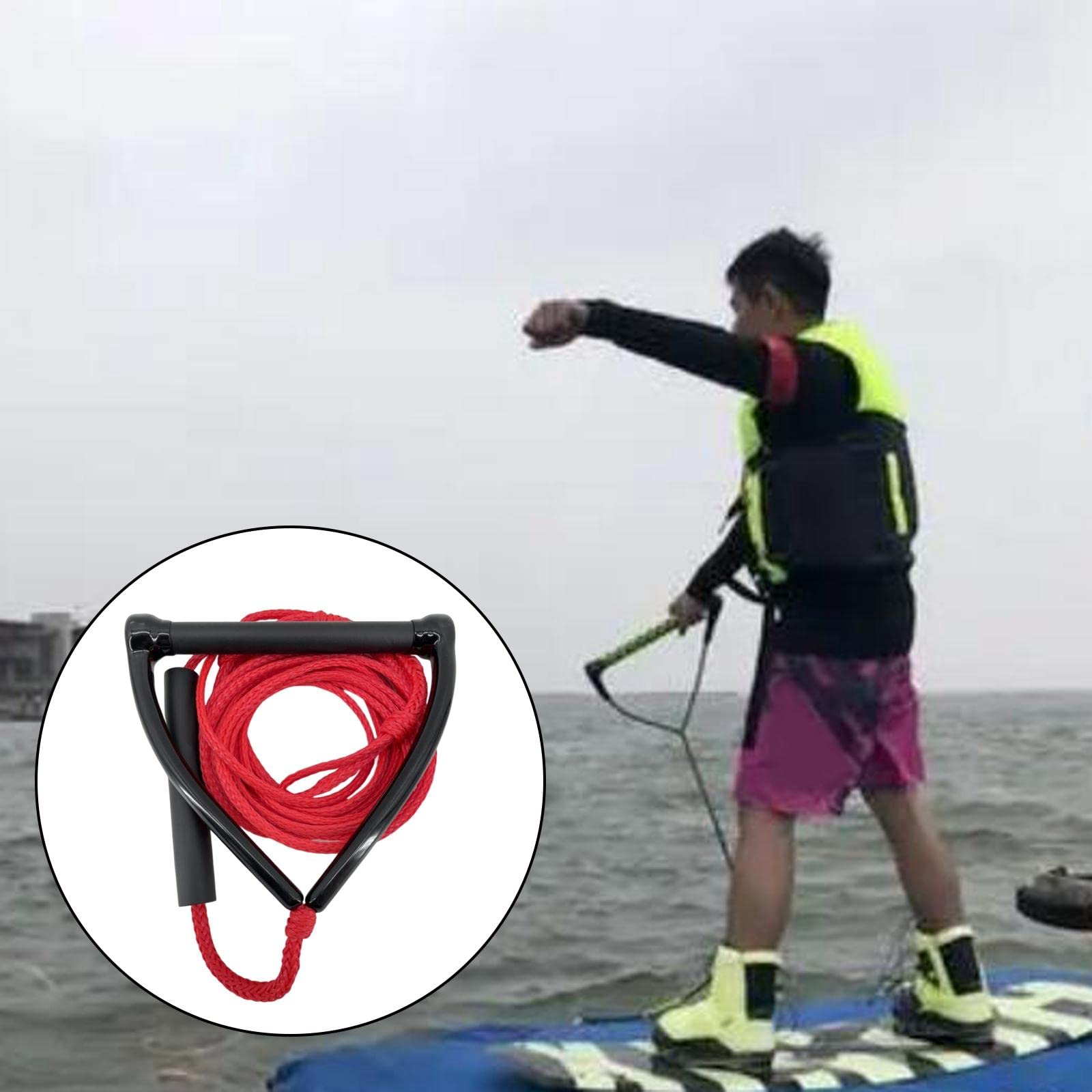 Cuerda de Esquí Acuático Cuerda de esquí acuático Wake Surf Cuerda Heavy Duty Multiuso Wakeboard Tow Rope for Kneeboard Cuerda de Remolque
