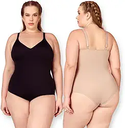 Kit 2 Cinta Body Modelador Plus Size Compressão Redutor de Medidas Sem Bojo