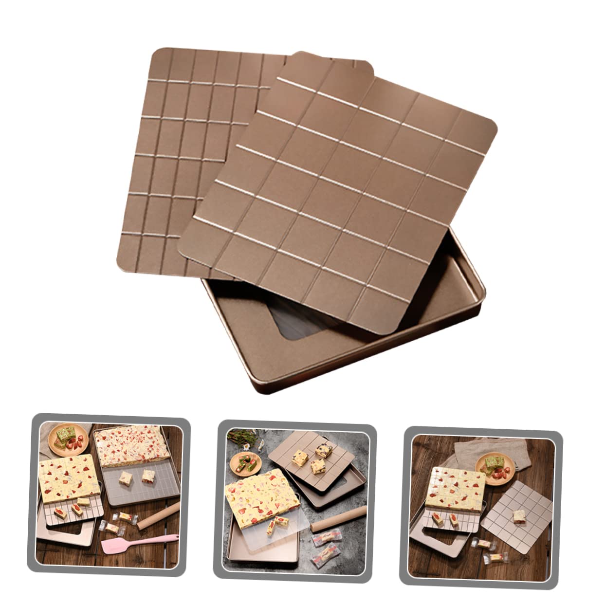 Alipis Mikrowellen-crisper-pfanne Nougat Gebäck-backzubehör Set Reusable Crisp-form Schneeflocken-form Diy-backform Küche Backwerkzeug