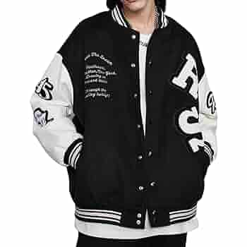 PERSON'S VARSITY ジャケット Buy Womens Mens Varsity Jacket, Harajuku Vintage Graphic