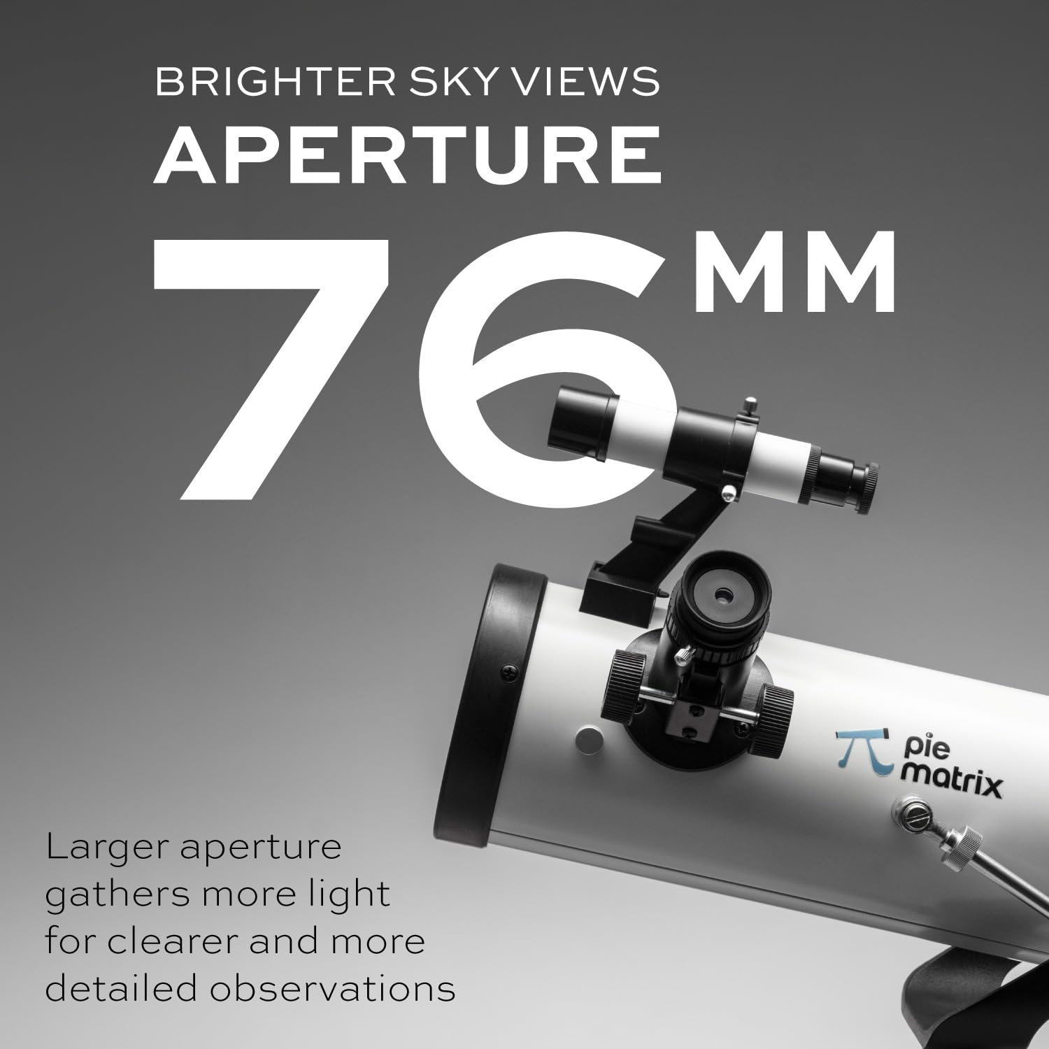 Pie Matrix Pegasus 76700 Newtonian Reflector Telescope with 235x Ultra HD Zoom,Fully Coated Glass Optics,Alt-Az Mount, Professional Telescopes to Explore Moon, Saturn Rings, Planets & Deep Sky Objects — Amazon image 2