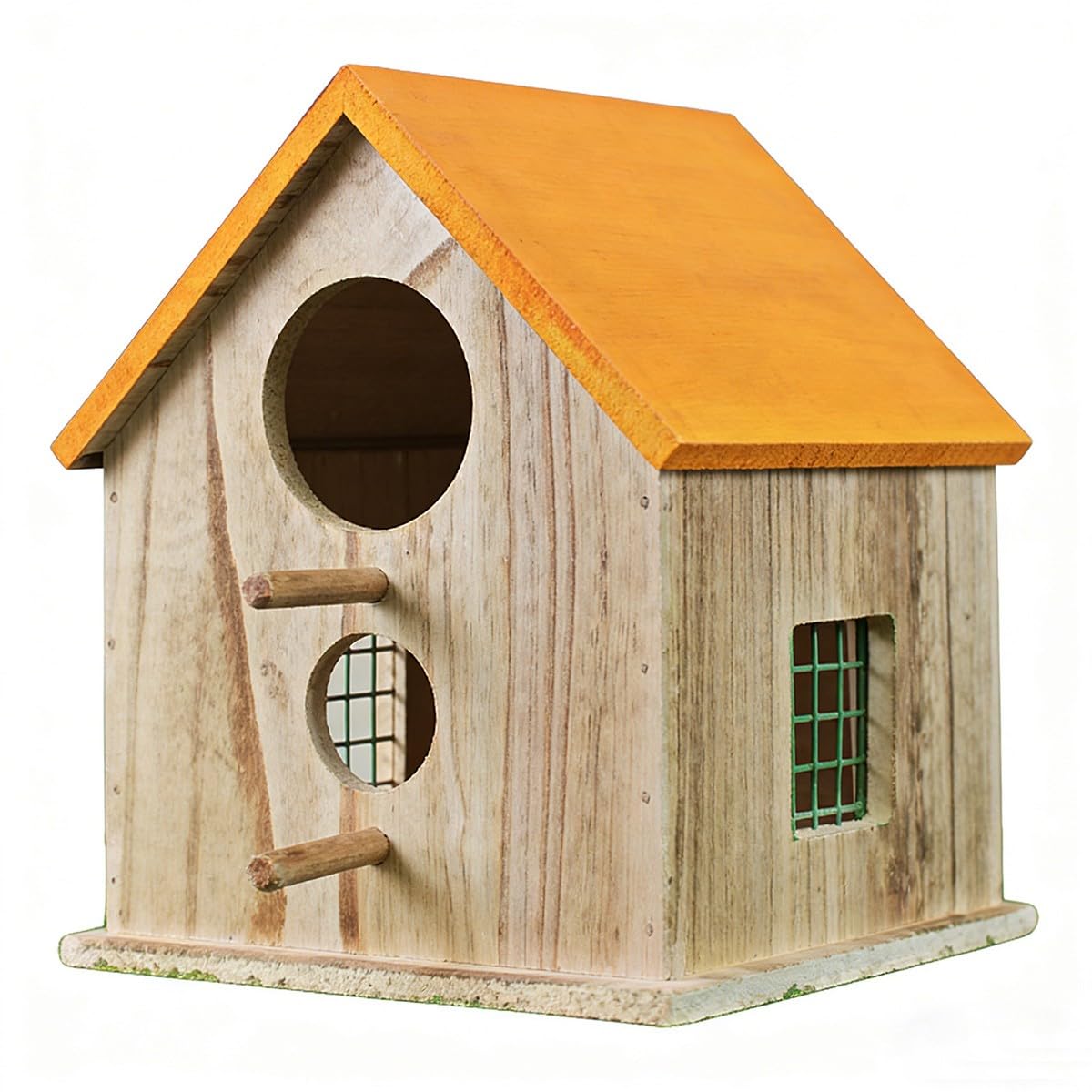 Cabane à oiseaux en bois à installer au jardin pour observer les rouges-gorges