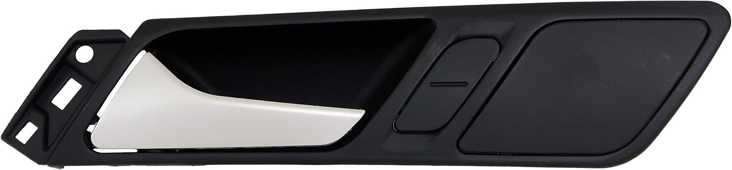 Dorman 96565 Front Driver Side Interior Door Handle Compatible with Select Volkswagen Models, Black; Chrome