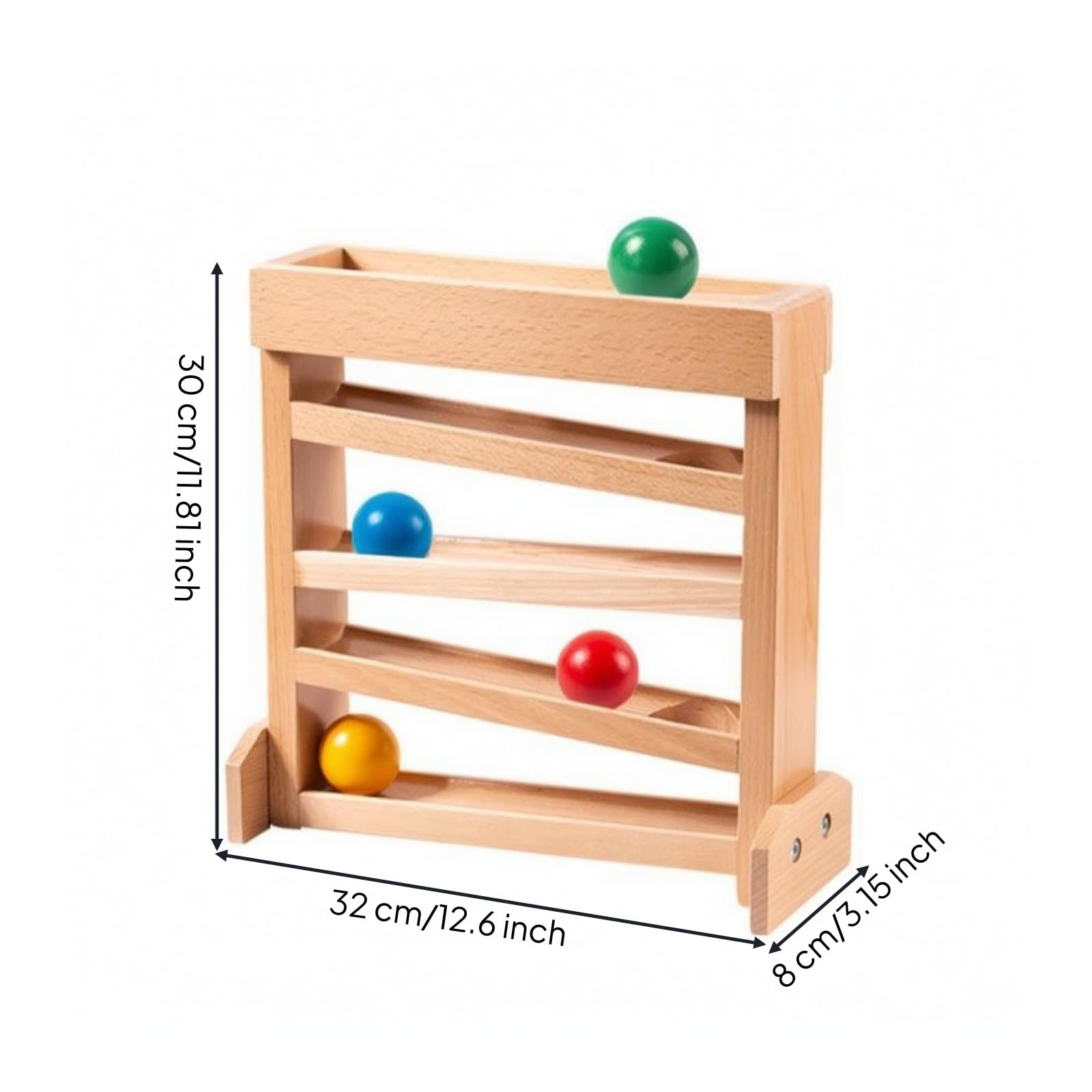 Gioco Didattico con Palline Educativo | Piste Interne Inclinate, Gioco di Tracciamento Visivo, per Asilo