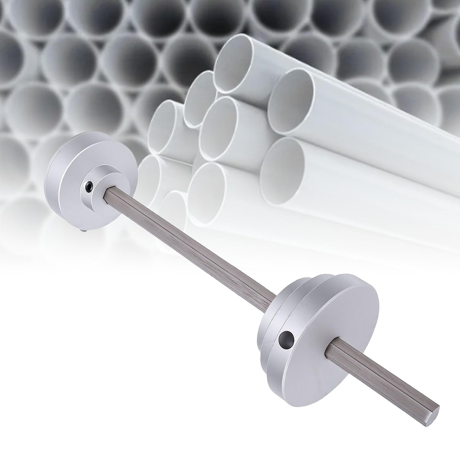 Cryfokt Coupe-tube Intérieur pour Tuyaux en PVC, Profondeur de Coupe Réglable de 7 Pouces, Arbre à Lames en Acier Inoxydable avec Tige Hexagonale, pour Tuyaux de 1-1/2 à 2 Pouces