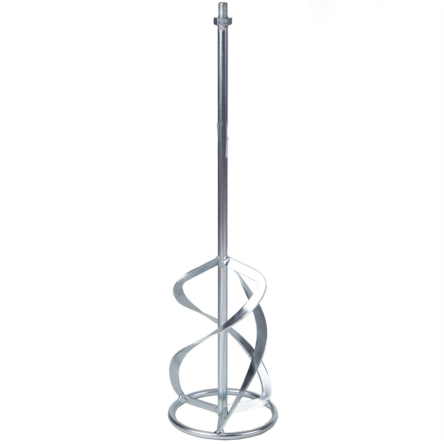 Toolty Multi-Colour Profesional Mixing Paddle - M14 Thread - Galvanized Mixer, Whisk, Stirrer - Positive 3-Blade - For Plaster, Gypsum, Adheives, Concrete, Cement, Glue, Paint, Diy (160 X 600 M14)