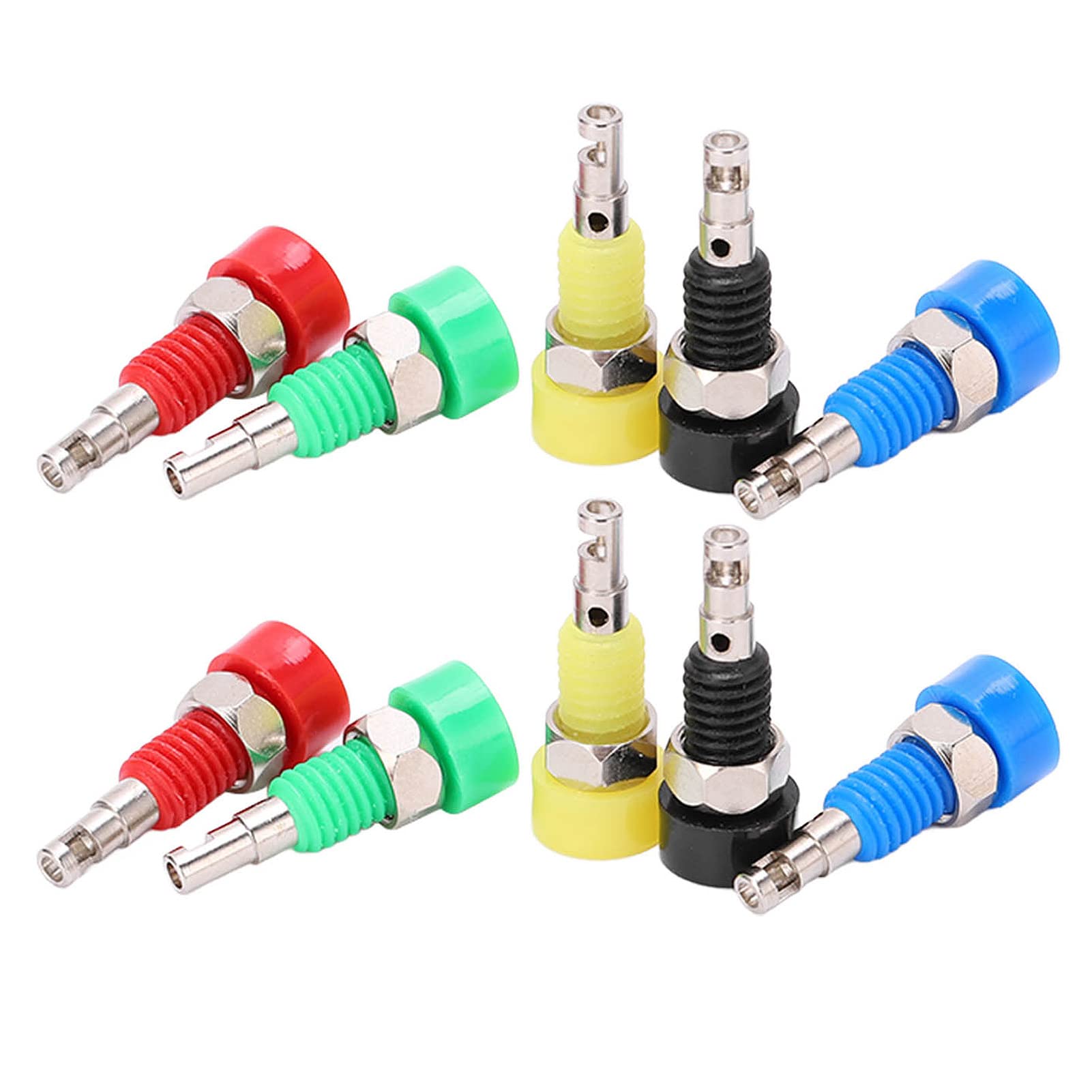 10 Pezzi Di Sicurezza Isolata 4MM Spina A Banana Presa Jack Montaggio A 30692 - Foto 7