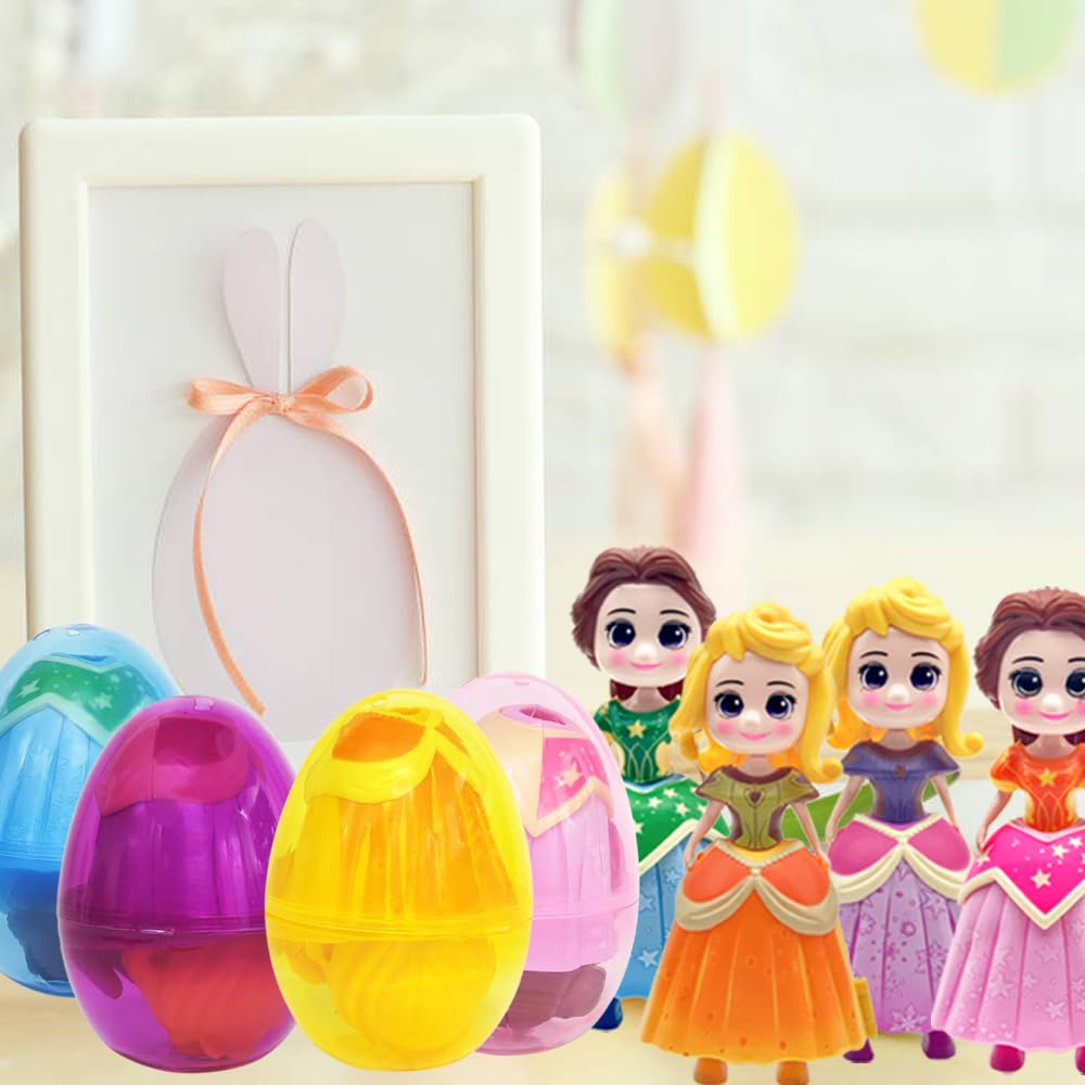 Amazon.com: 4 Pack Easter Jumbo Princess Deformation Prefilled Easter Eggs  with Toys, Easter Party Favors Gift for Girls Boys, Toddlers Kids Easter  Basket Stuffers Fillers, Classroom Prize for Easter Eggs Hunt :