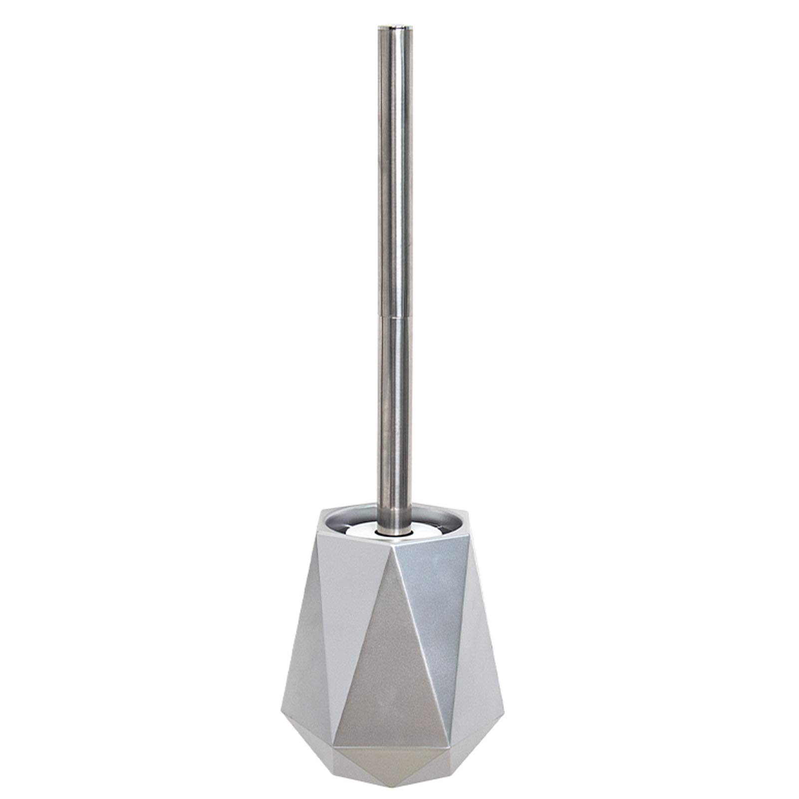 Scopino Bagno in Sile Mido Spazzole WC con Supporto Asciugatura Rapida Montaggio a Parete Set di Spazzole Antibatteriche 13x10x41 cm Arnto.
