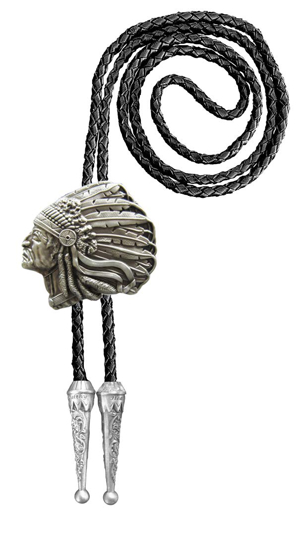 Urban Backwoods Indian Chief II Bolotie Western Country Necktie Bolo Tie