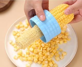 Generic Manual Corn Kernel Remover Stainless Steel Corn Stripper, Blue