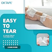 Vista 6 de OK TAPE OKPore Cinta Médica Quirúrgica No Tejida (Paquete de 4) - Cinta Quirúrgica de Primeros Auxilios Suave y Transpirable para el Cuidado
