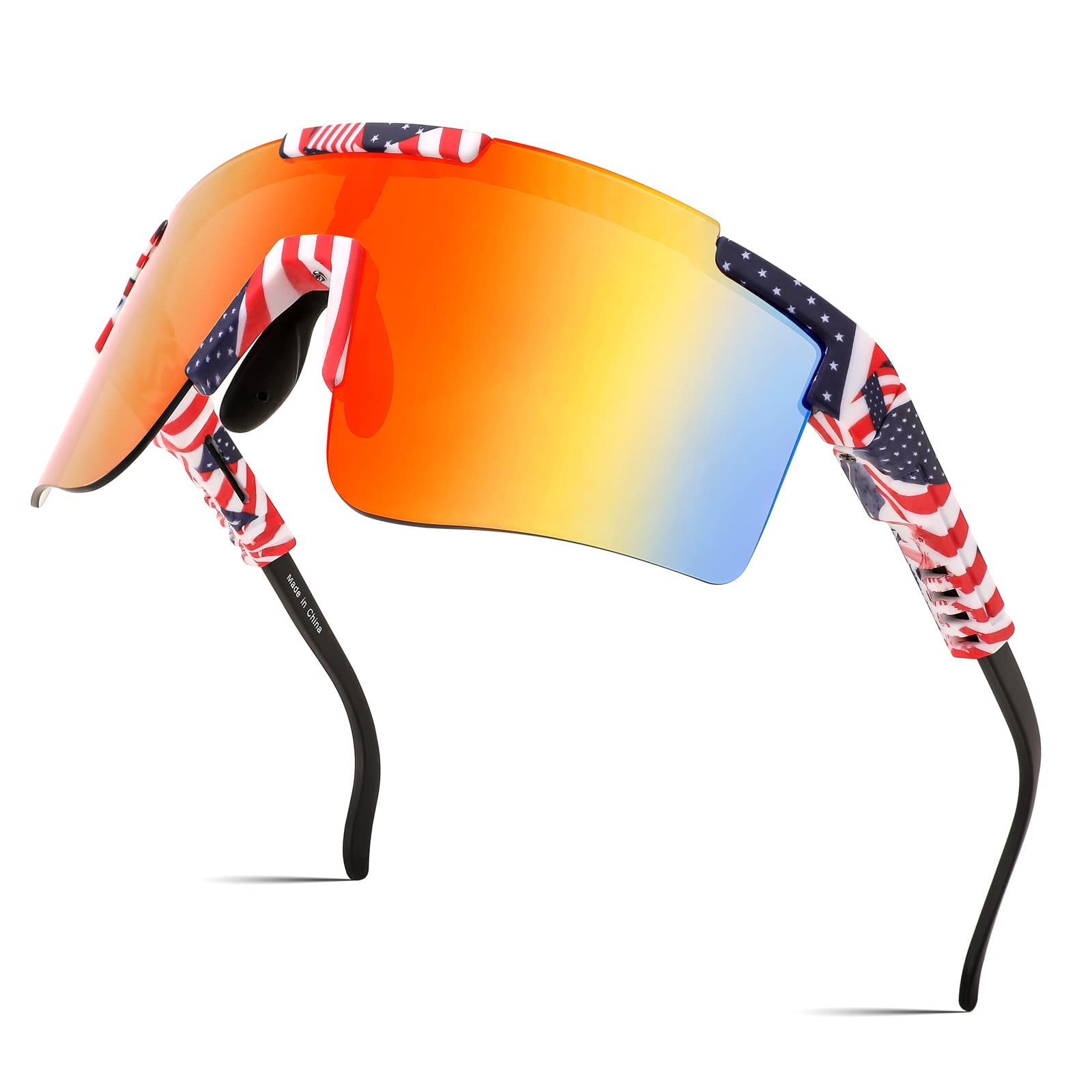 FEISEDY Sport Sonnenbrille Herren Fahrradbrille Damen Radsportbrille B2837