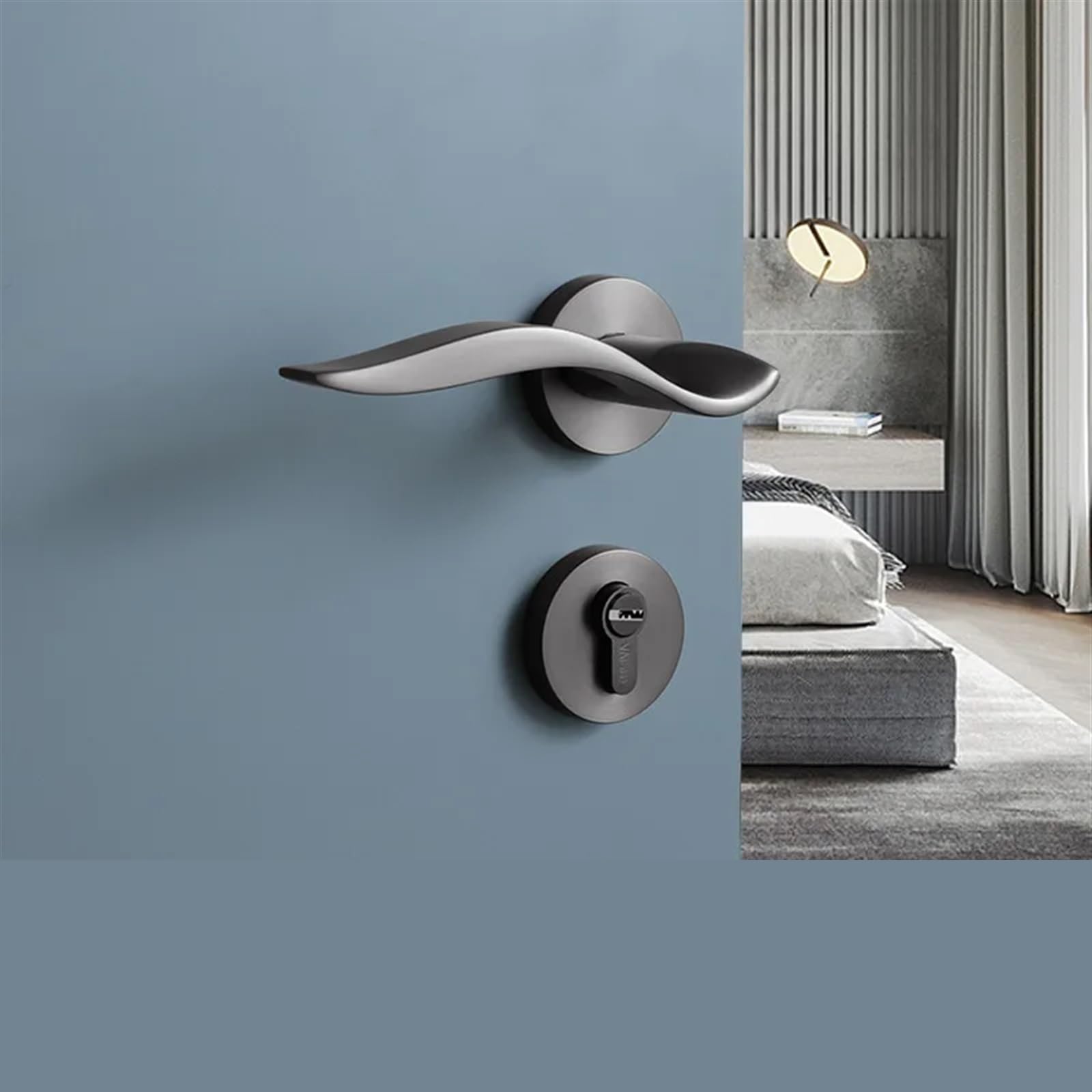 Cerradura silenciosa para eliminar los ruidos al cerrar puertas de madera interiores