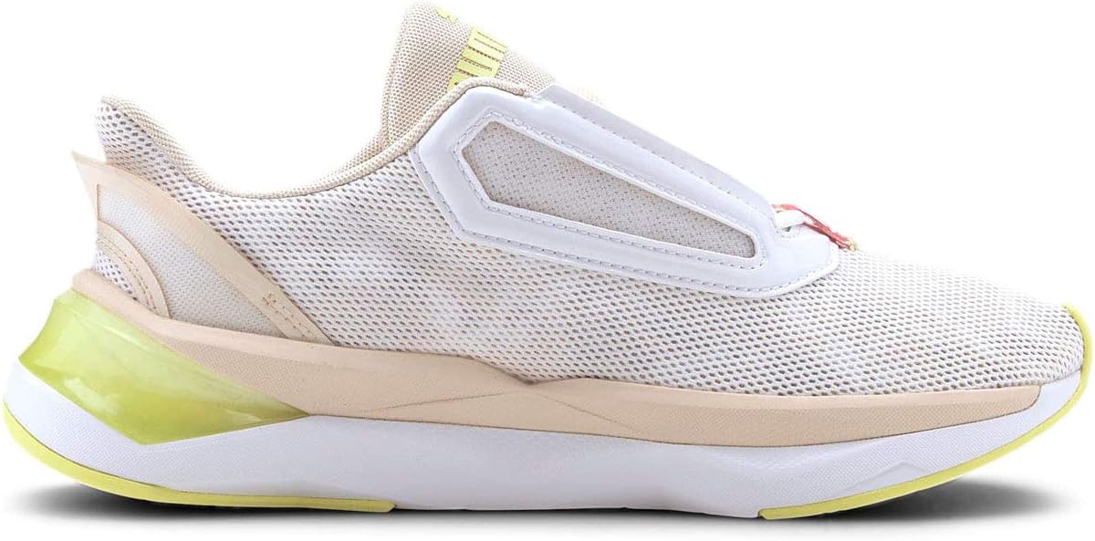PUMA Women's LQDCELL Shatter XT First Mile CAMO Sneakers, Puma White/Tapioca, 9 Medium US