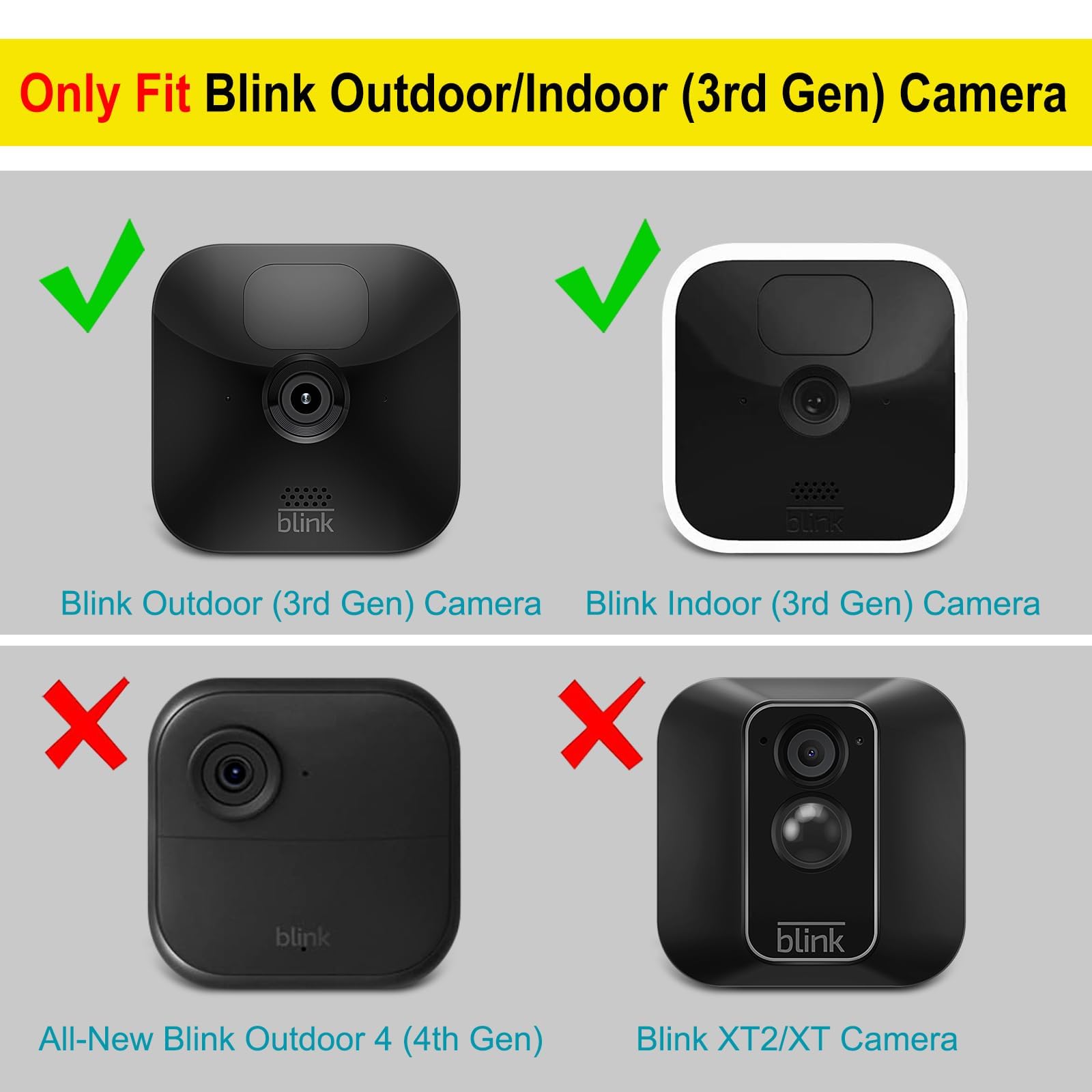 Protezione antipioggia per fotocamera Blink Outdoor Camera di sorveglianza, massima protezione da acqua e sole, 3 pezzi (set da 3)