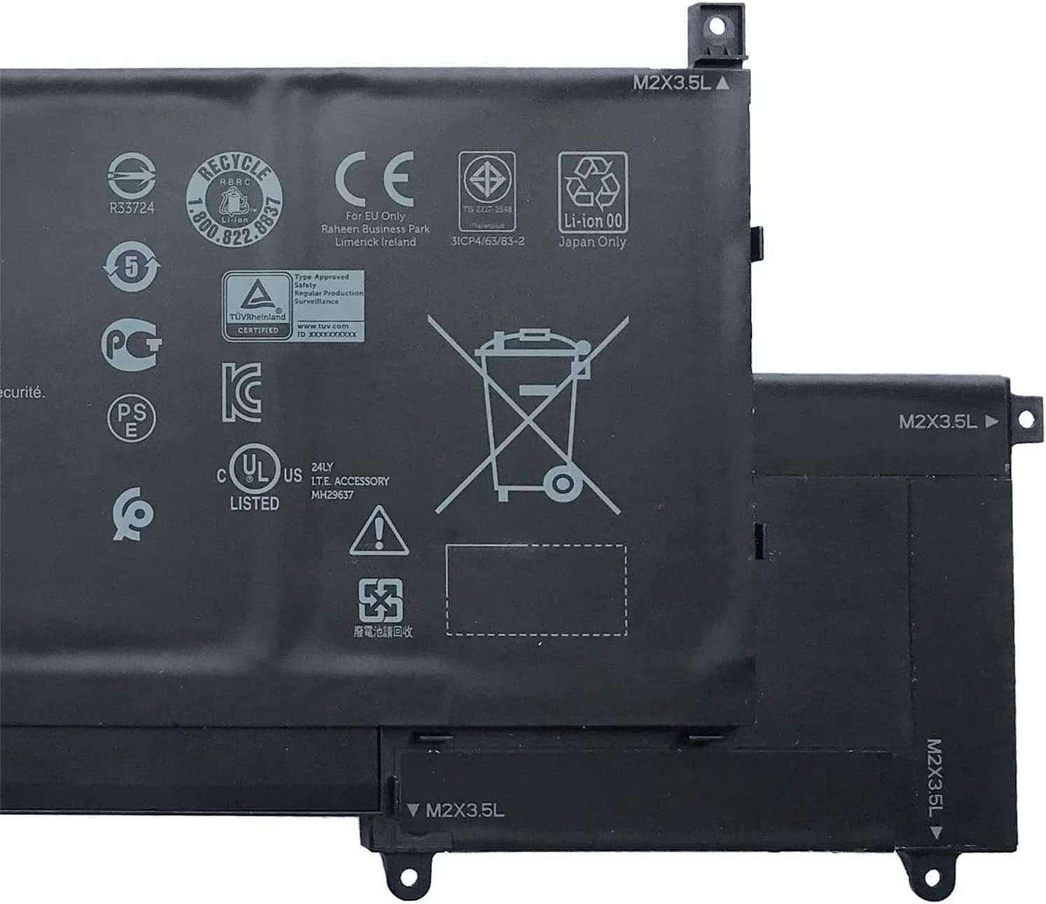 TVKGH 089GNG N7HT0 0HYMNG Laptop Battery Compatible for DELL Latitude 9510 2-in-1 Series (11.4V 88Wh)