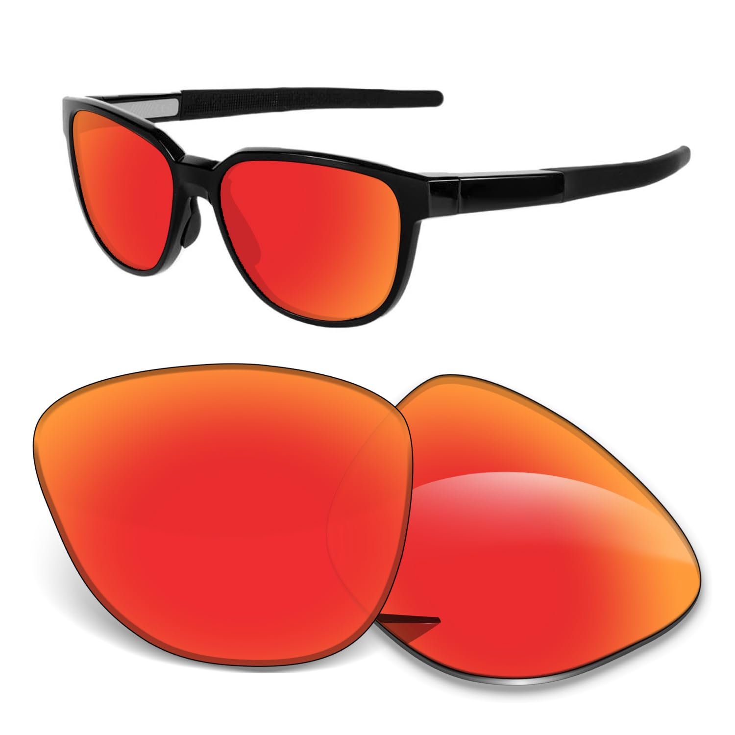 Lenti di ricambio da 1,5 mm compatibili con occhiali da sole Oakley Actuator OO9250 da 57 mm, antigraffio