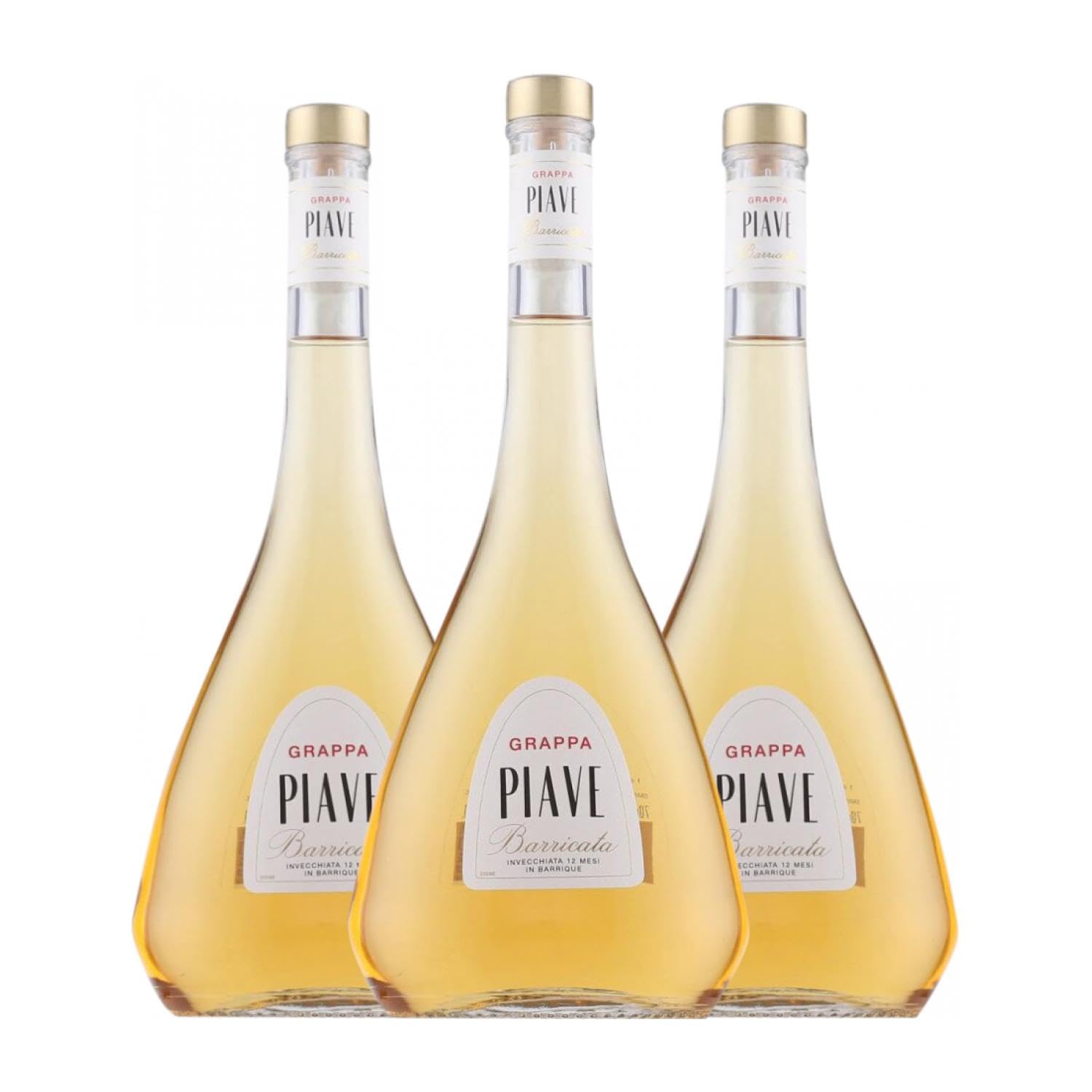 Grappa Piave Barricata 70 cl (Caja de 3 Botellas de 70 cl)