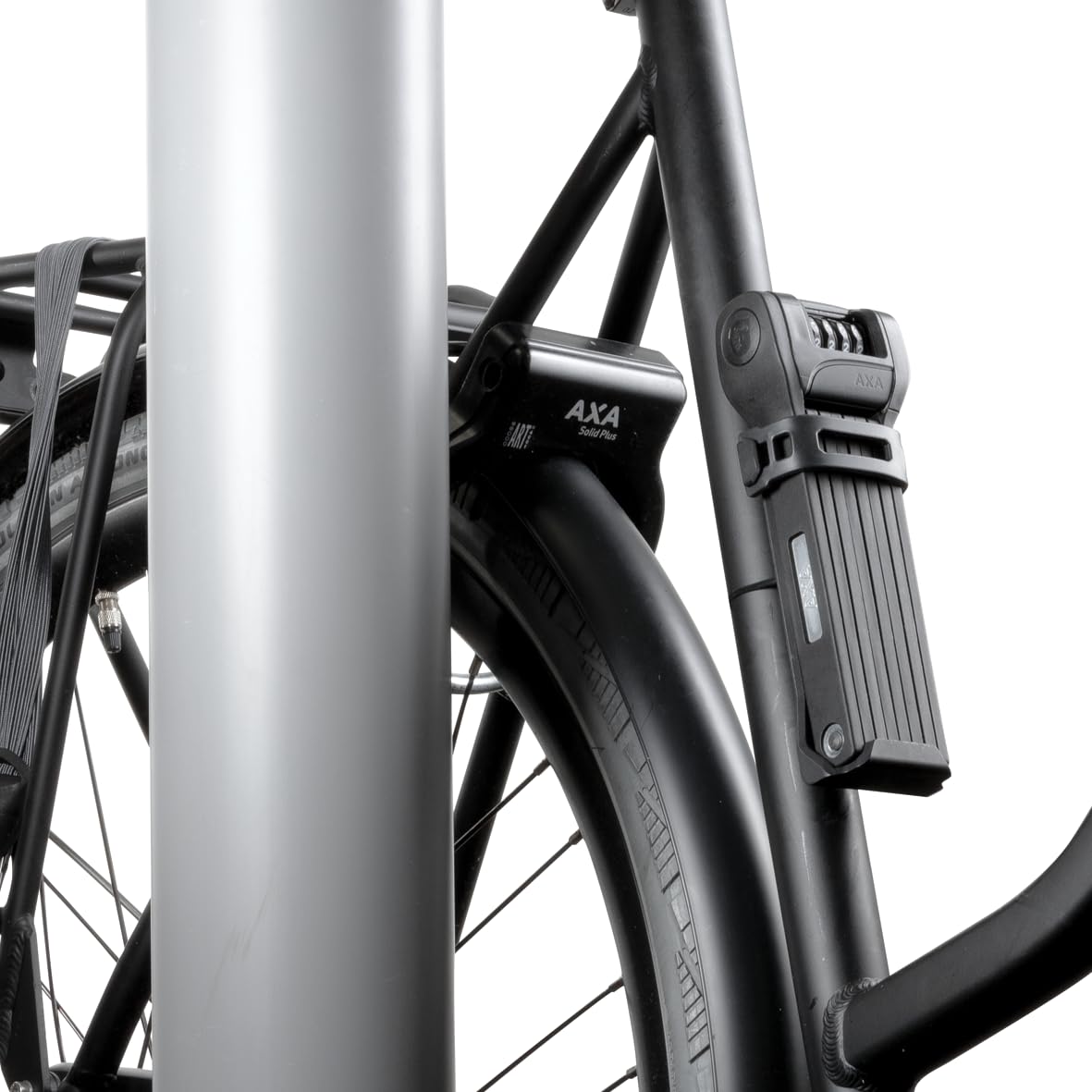 AXA Fold Lite C100 – Antivol Pliable à Code – Longueur 100 cm – Niveau de sécurité 7 – Cadenas à Combinaison Facile à Utiliser – Code Librement réglable – Support Inclus
