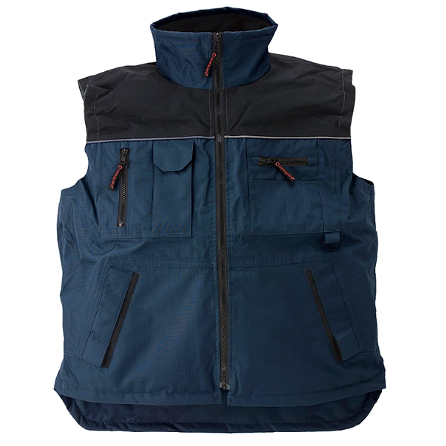 Gilet de travail Ripstop multi poches gris et noir