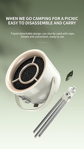 Miniatura 7 de Campana extractora portátil de escritorio con ventilador de 3 velocidades. Mini campana extractora ajustable para cocina, barbacoa interior, olla