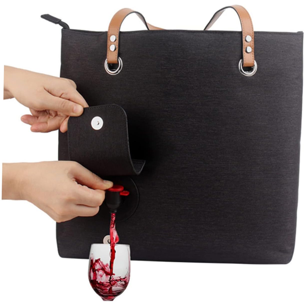 MAGICLULU Bolsa Térmica para Bolsa De Mano para Picnic Portabotellas para Transporte De Botellas De Vino