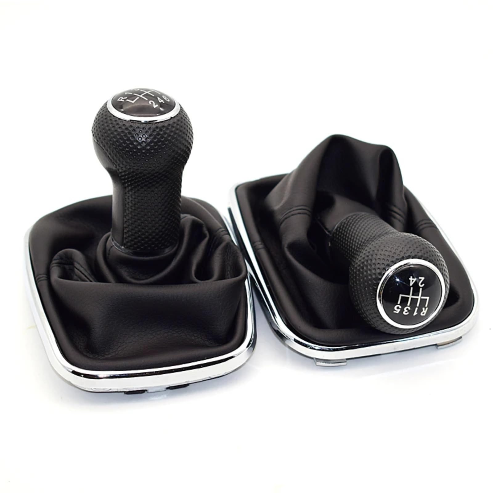 Compatibile con per R32 Mk4 2000 2001 2002 2003 2004 2005 5/6 velocità Leva del Pomello Cambio Shifter Gaitor Boot Cover Testa Bastone Leva Cambio dell'auto