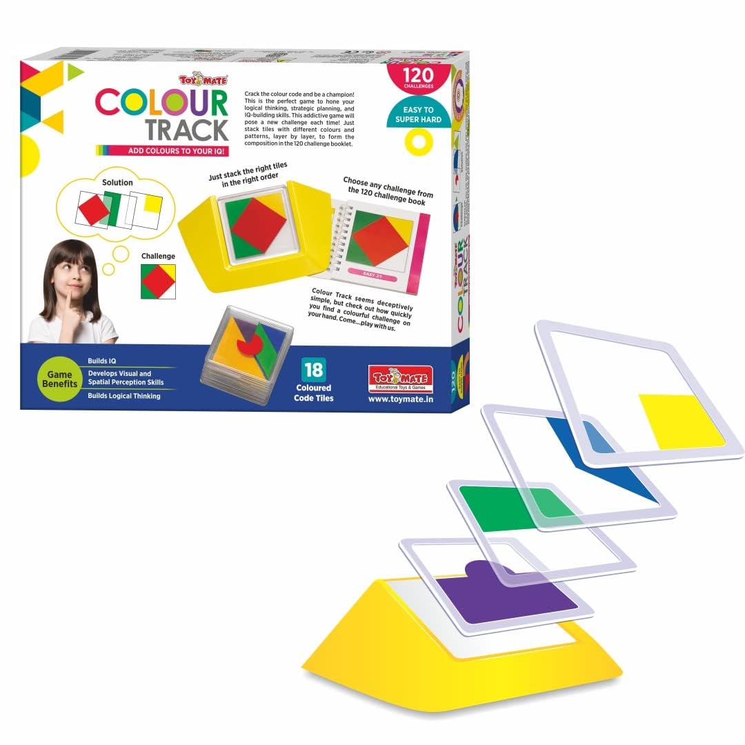 Colour Track Big | Logic Puzzle Game | 120 Challenges from Easy to Super Hard | Builds IQ, Visual & Spatial Skills | Mind Game for Kids Ages 4–40 Years-image-0