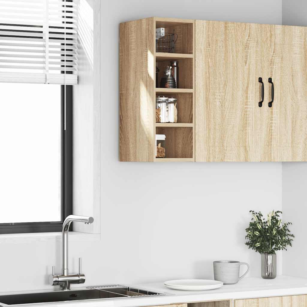 vidaXL Armoire Suspendue chêne Sonoma 20x29,5x60 cm Bois d'ingénierie, Armoire de Cuisine, Placard, Armoire Flottante, Armoire de Rangement