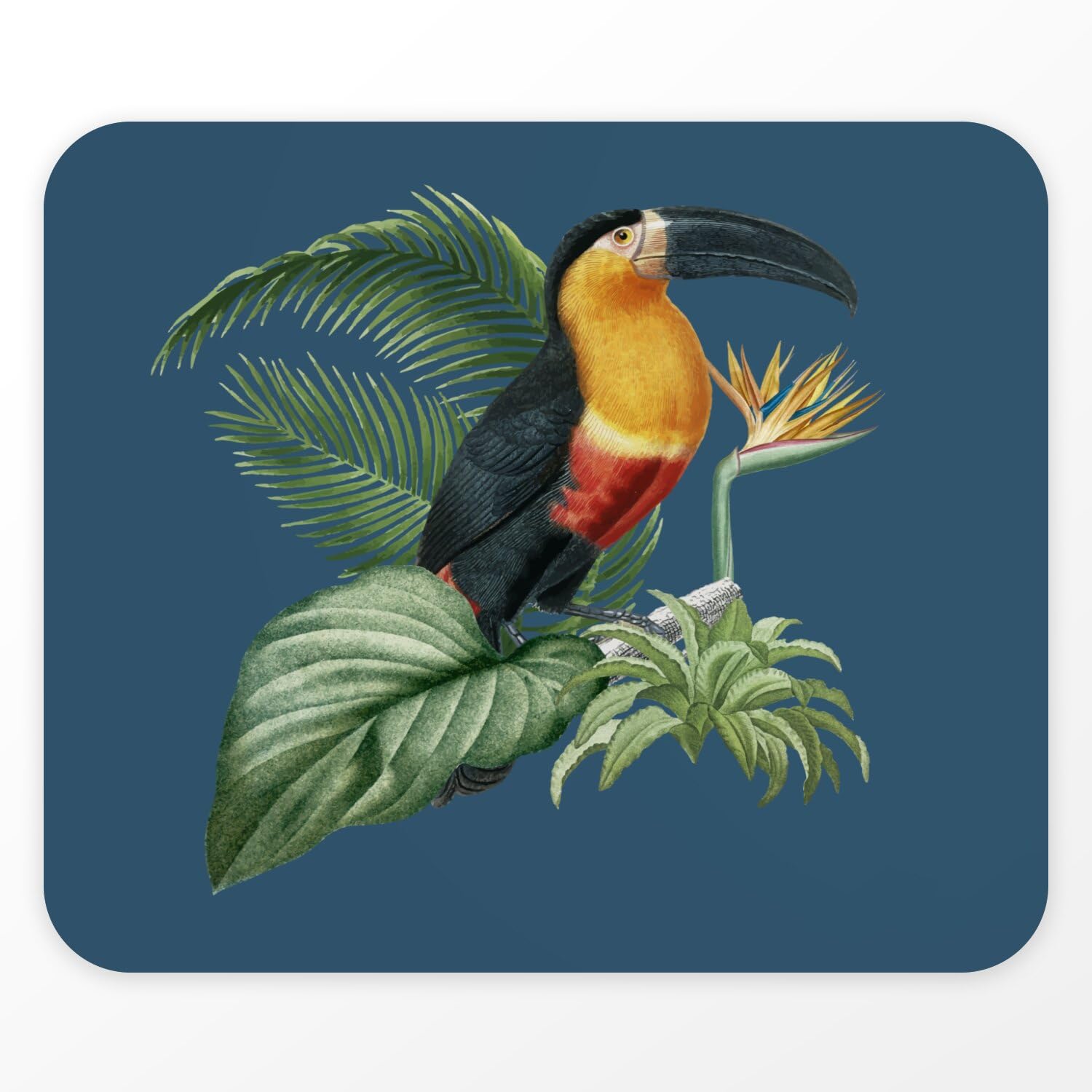 Jungle Animals Flamingo Toucan Parrot Flexible Rectangle Mouse - View #9