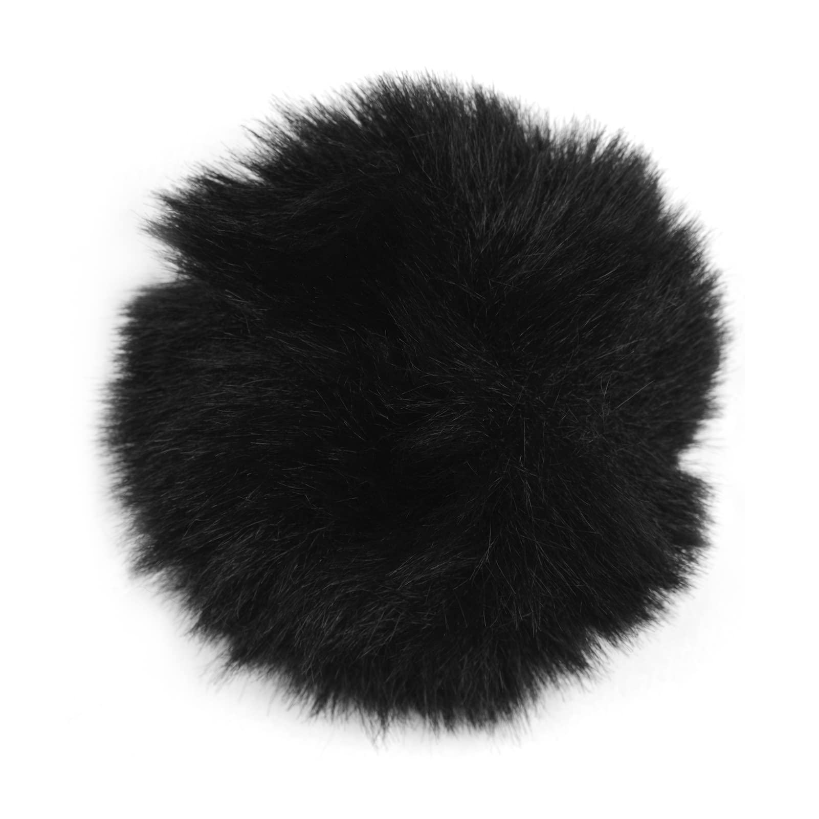 BUZHI Microphone Wind Screen Clip-on Microphone Windscreen Furry Windshield Mic Muff Compatible with M1 and Other Most Lapel Microphones, Black