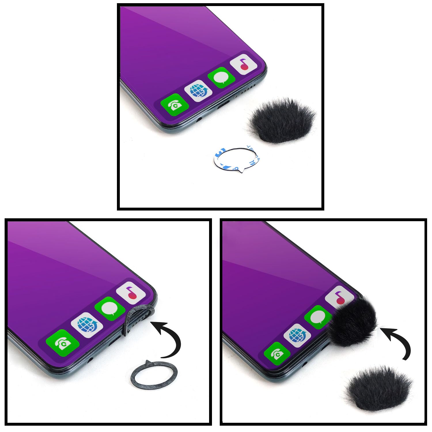 Witte/blauwe waterproof hoes voor smartphone/mobiele telefoon voor