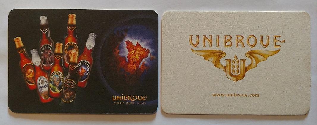 La Fin Du Monde Unibroue Beer 12 Pub Bar Coasters Imported