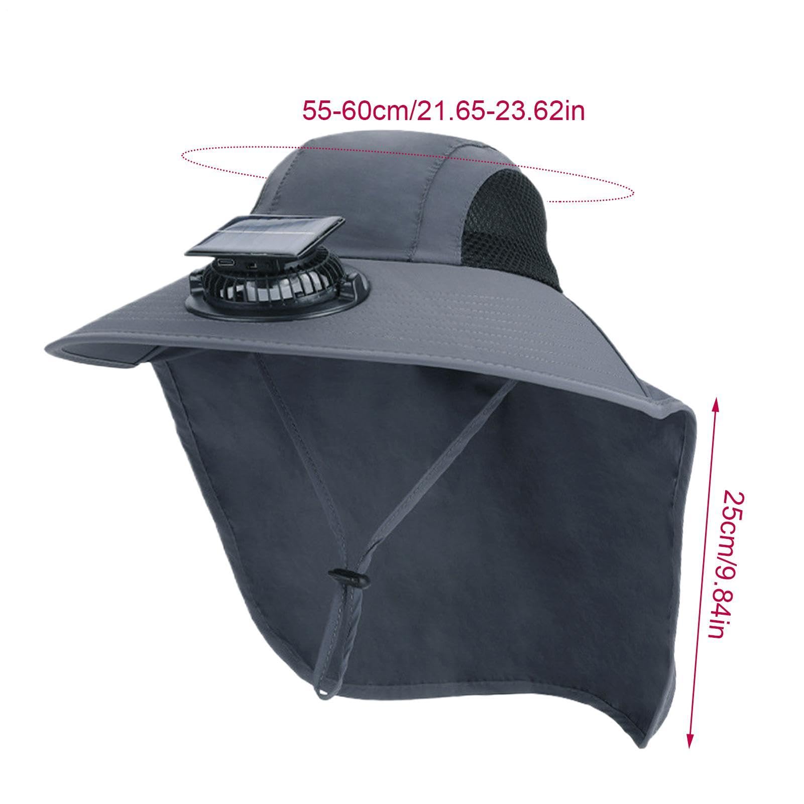 Cappello da sole Sport all'aria aperta Ventilatori Energia Solare Cappelli