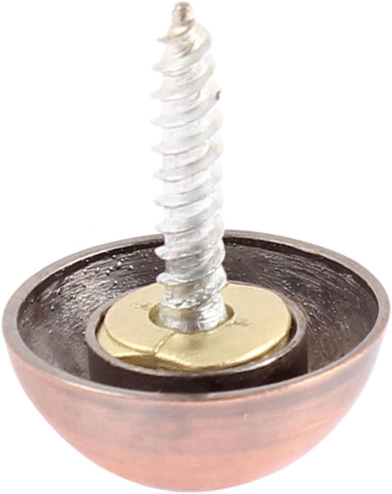 Advertisement 19mm Quality Parts Dia Semicircle Glass Mirror Screw Nail Decoration 20pcs Model:14as61qo570