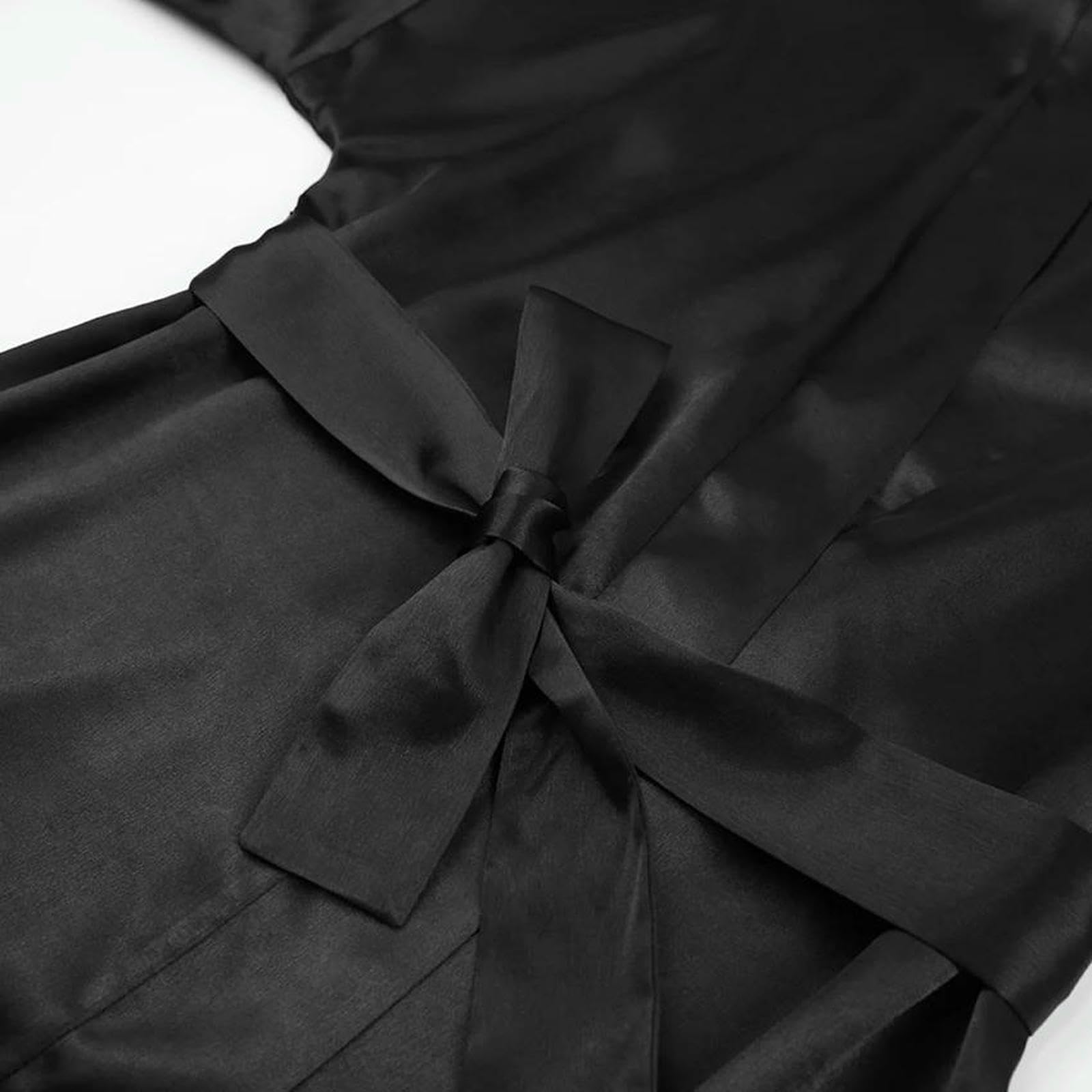Accappatoio Donna Abito Bordeaux Sexy Sposa Kimono Tossico di Raso da Matrimonio dello Sposo Sposa-Bridesmaid_a-m
