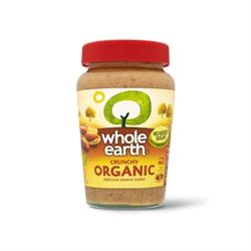 Whole Earth Mantequilla de maní crujiente orgánica sin azúcar añadida (11.99 oz)