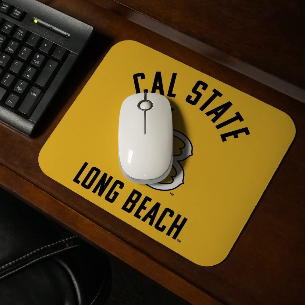 California State University Long Beach Dirtbags Logo Low Profile Thin Mouse Pad Mousepad