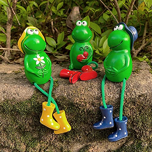 Frösche Figuren Garten Deko,3Stück Frosch Gartendeko,Deko Frosch...
