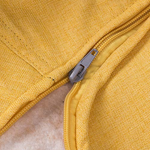 ZWIFEJIANQ 2020 New Household Lounger Bean Storage Bag Lazy Sofa Chairs Waterproof Puff Couch Cover for Living Room (Yellow, S (70X80cm)) - Thumbnail 5