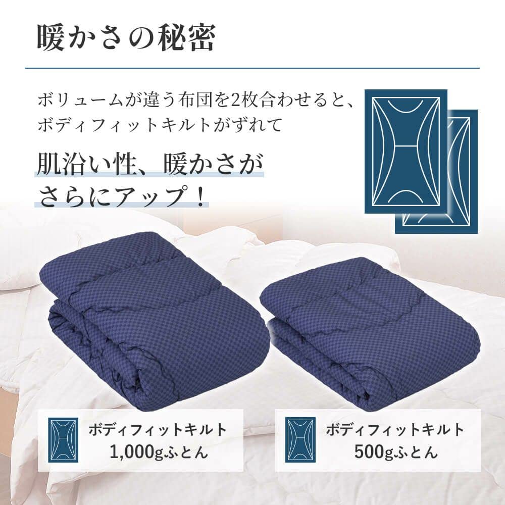 Amazon｜昭和西川 掛け布団 シングル 2枚合わせ 合掛け 肌掛け 洗える